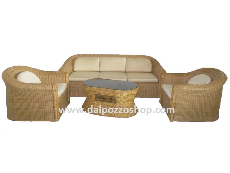 CK 6001 SALOTTO IN RATTAN MIDOLLINO NATURALE CK 6001 SALOTTO IN RATTAN MIDOLLINO NATURALE